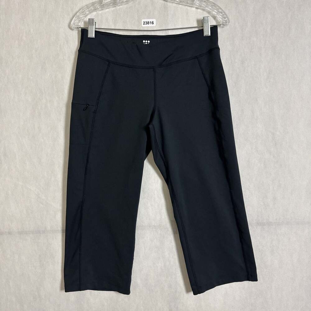 Title Nine Women's Small Black Polyester Straight Leg Cropped Pants